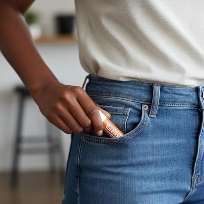 Vaseline LIP THERAPY CARE COCOA BUTTER, FAST-ACTING NOURISHMENT, IDEAL FOR CHAPPED, DRY, CRACKED, OR DAMAGED LIPS, LIP BALM, 4-PACK, 0.16 OZ EACH - Image 3